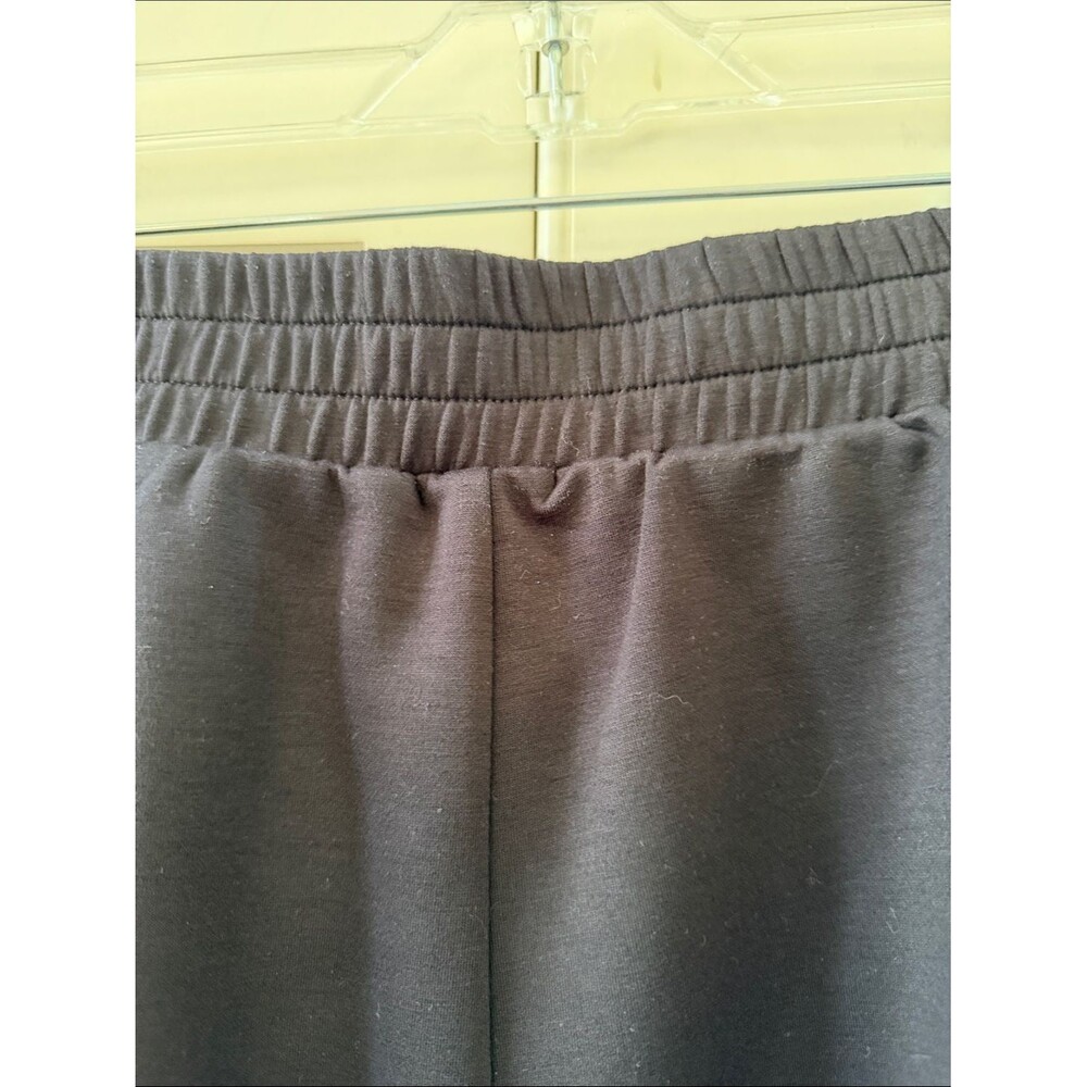 Scuba Black Wide Cropped Leg Pants - Picture 5 of 5